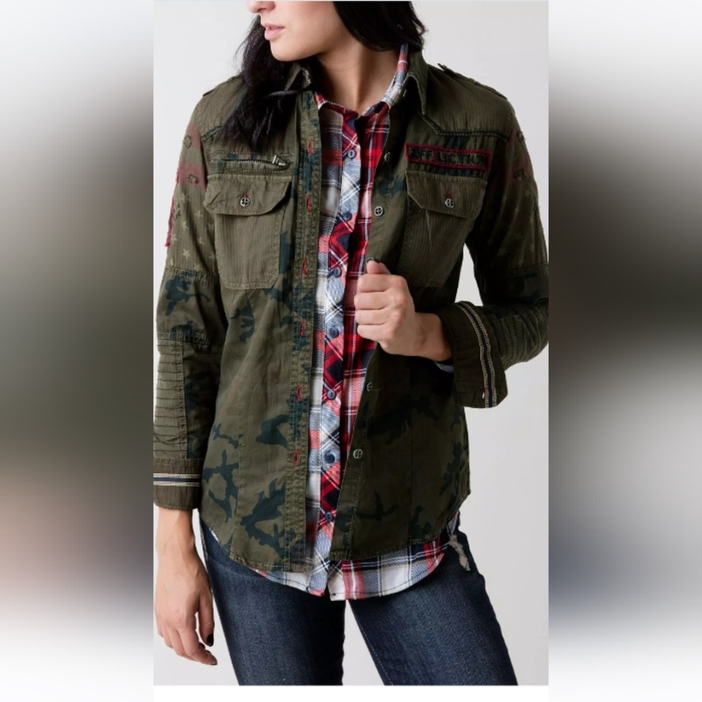 Affliction Camo Button Down Shirt